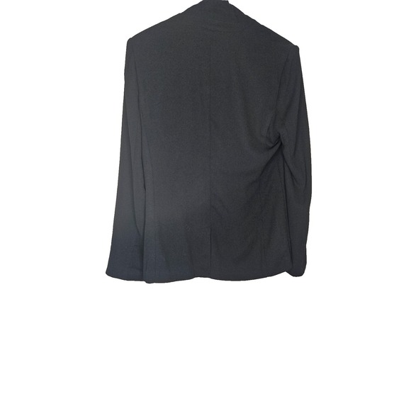 Lauren Conrad LC Black Open Front Blazer Jacket Size 12 Career Classic - Picture 2 of 7